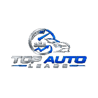 Top Auto Parts logo featuring a blue and gray circular wheel design with a car silhouette